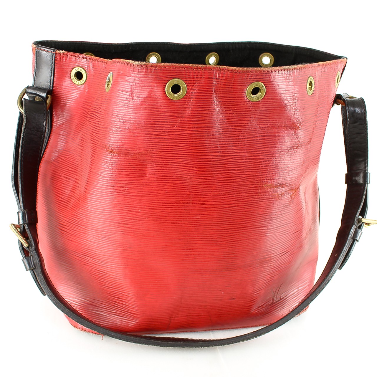 ルイヴィトン エピ プチノエ バイカラー カスティリアンレッド×ノワール M44172